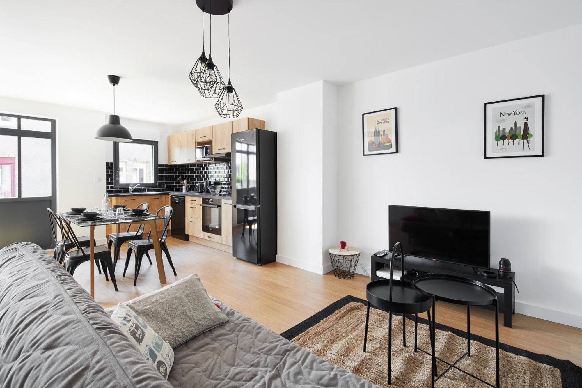 New-York New-York : Fibre Wifi/Linge/Parking Apartment Chateaubriant Ngoại thất bức ảnh